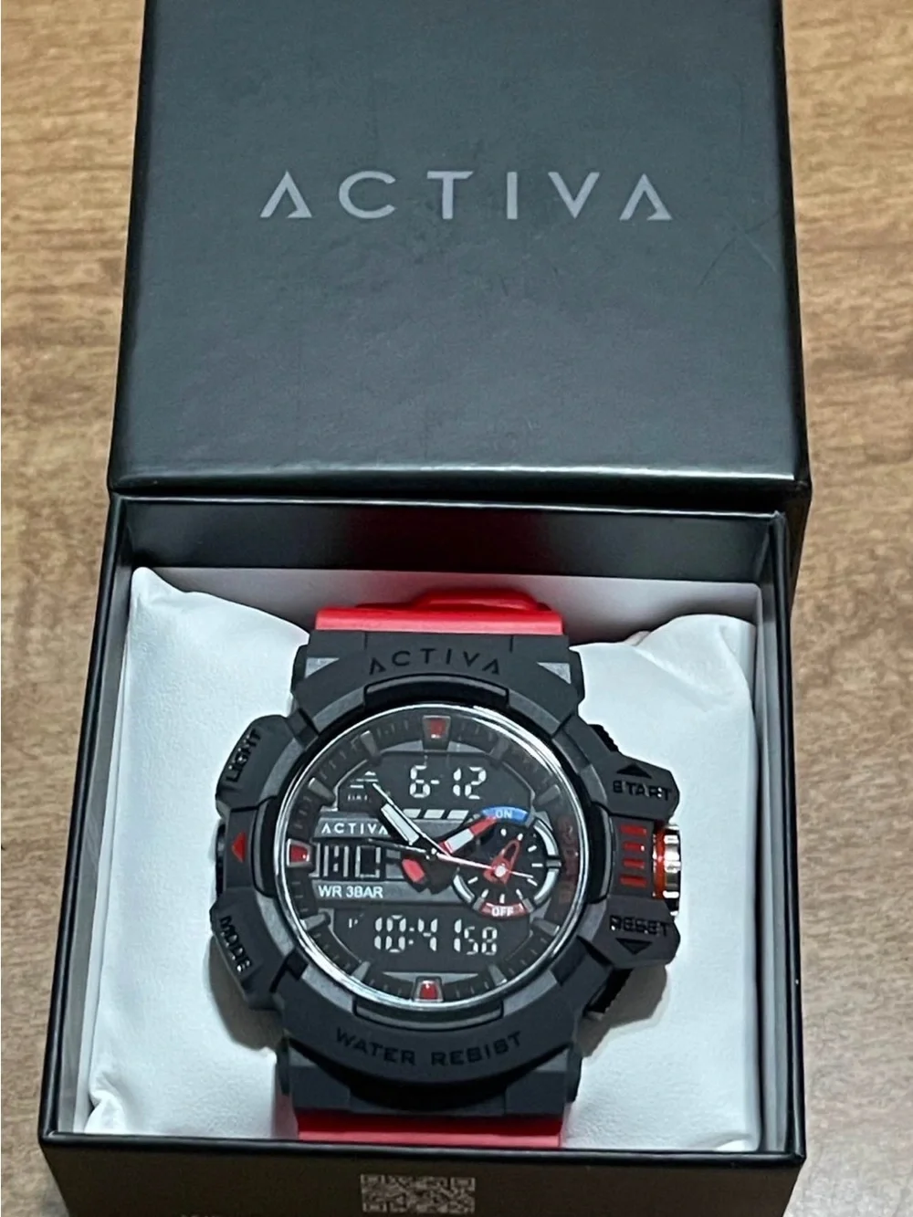 Activa Vord X Invicta Analog & Digital Men's Watch - 49mm, Red & Black
